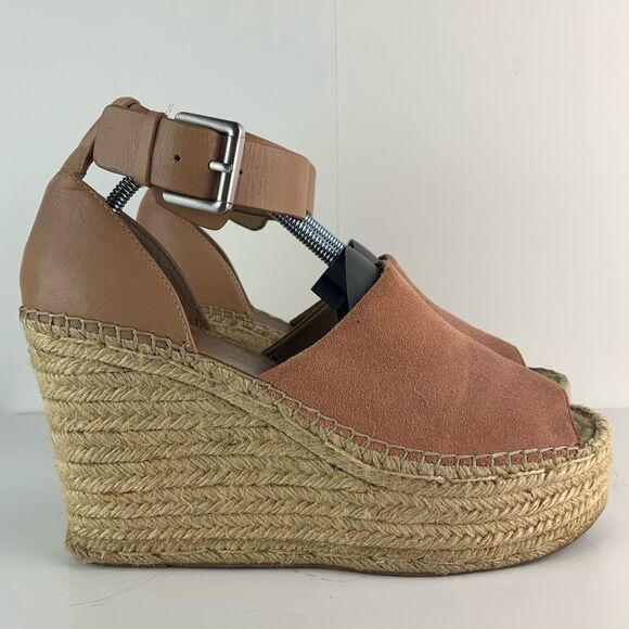 Marc Fisher LTD Women's Mladalyn High Platform Espadrille Wedge Sandals Size 9.5 - Picture 1 of 13